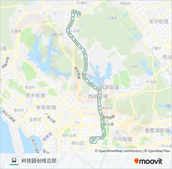 M345 Bus Line Map