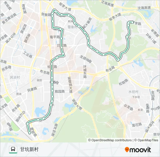 M346 Bus Line Map