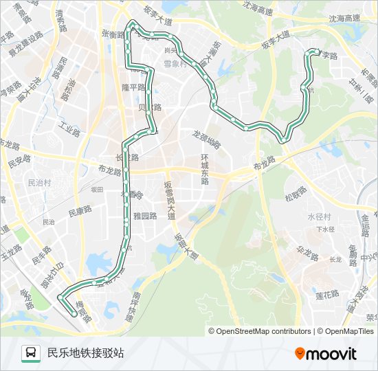 M346 bus Line Map