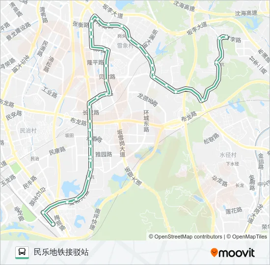 M346 Bus Line Map