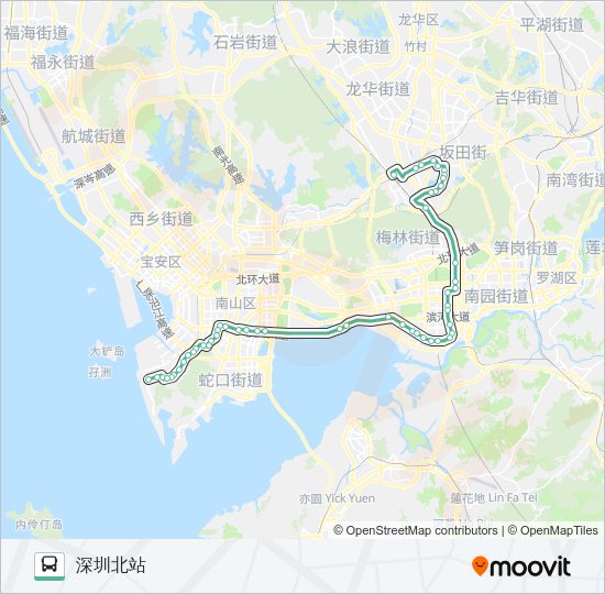 公交M347路的线路图