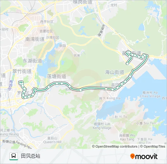 M348 Bus Line Map