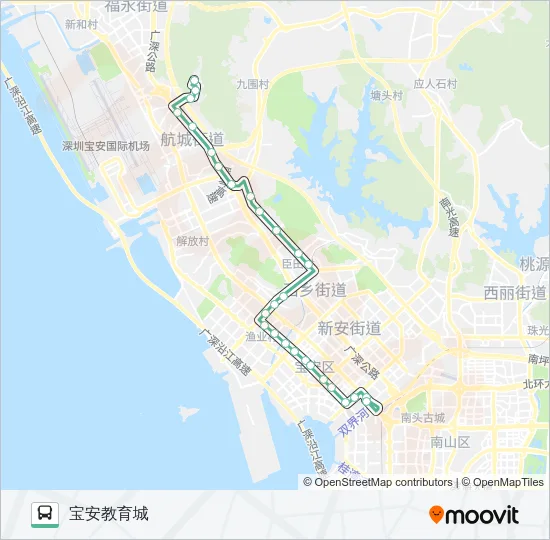 M350 Bus Line Map