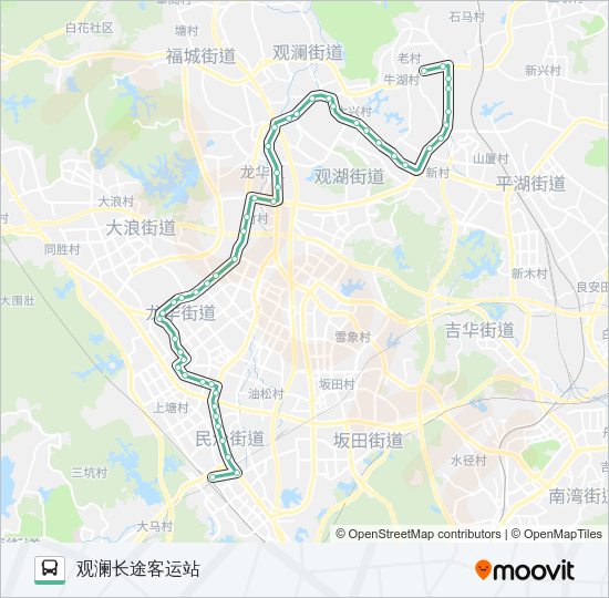 公交M354路的线路图