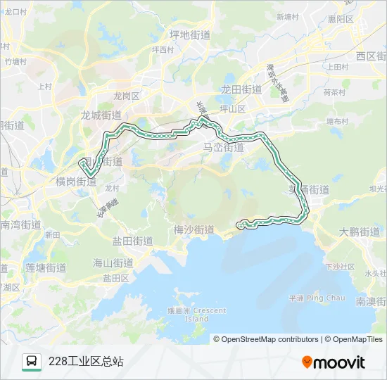 M357 Bus Line Map