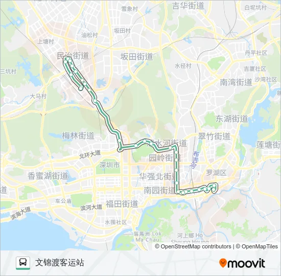 M360 Bus Line Map