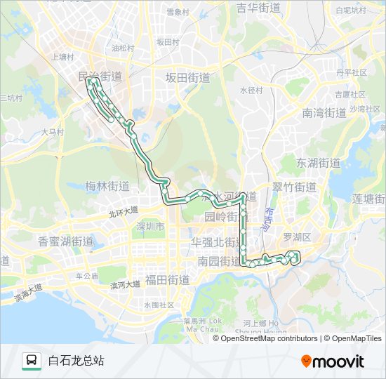 中國 深圳 深圳公交 m360路公交m360路的時間表 公交m360路通常在每天