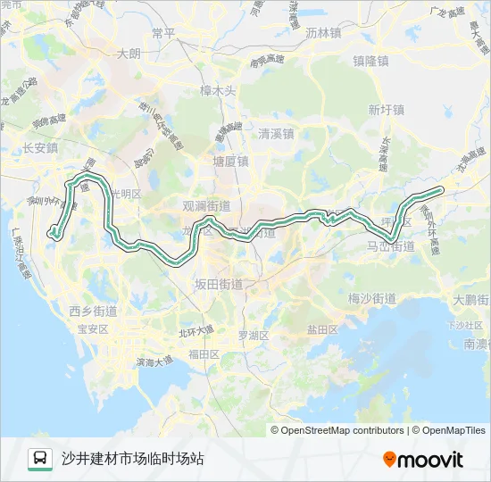 M361 Bus Line Map