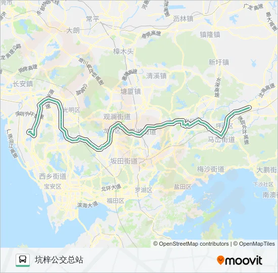 M361 Bus Line Map