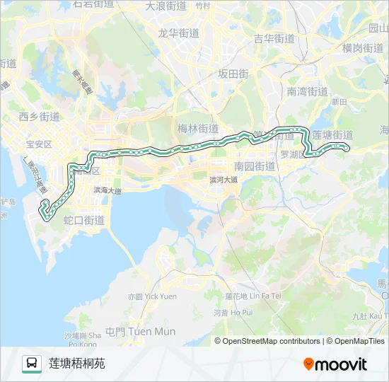 M364 Bus Line Map