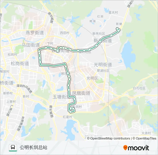 M366 Bus Line Map