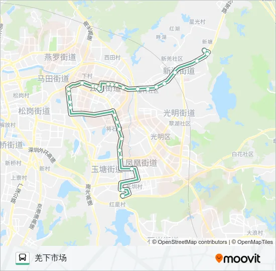 M366 Bus Line Map