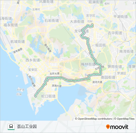 M372 Bus Line Map