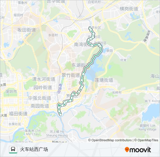 公交M373路的线路图