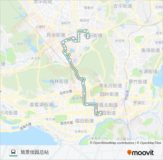 M374 Bus Line Map
