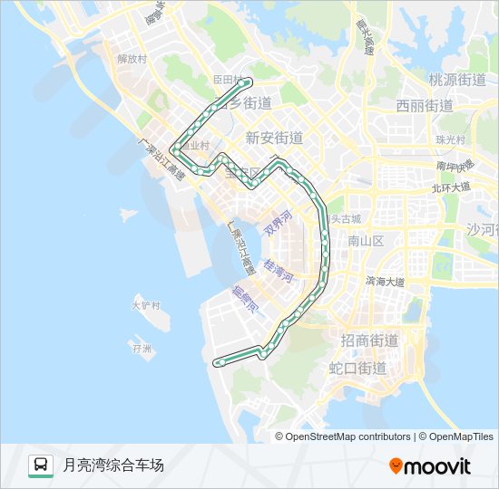 公交M375路的线路图