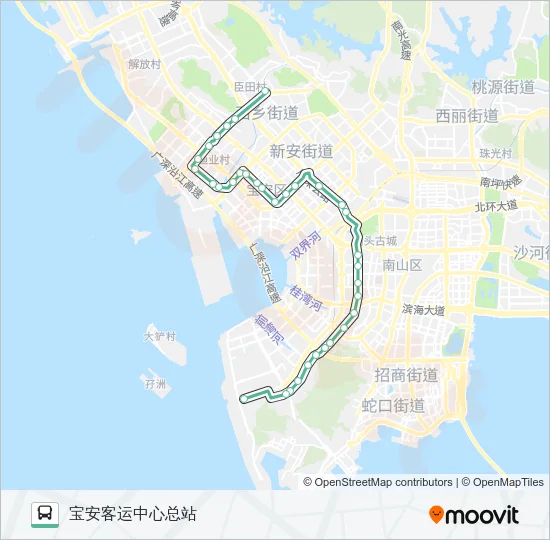 M375 Bus Line Map