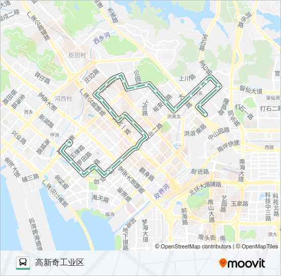 公交M376路的线路图