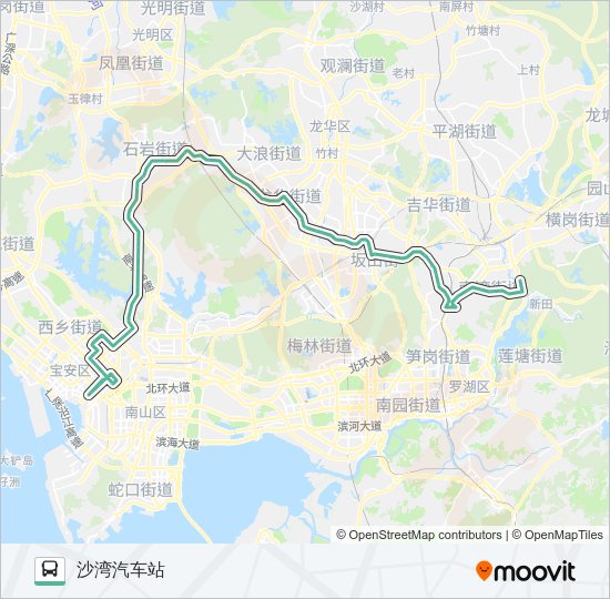 公交M379路的线路图