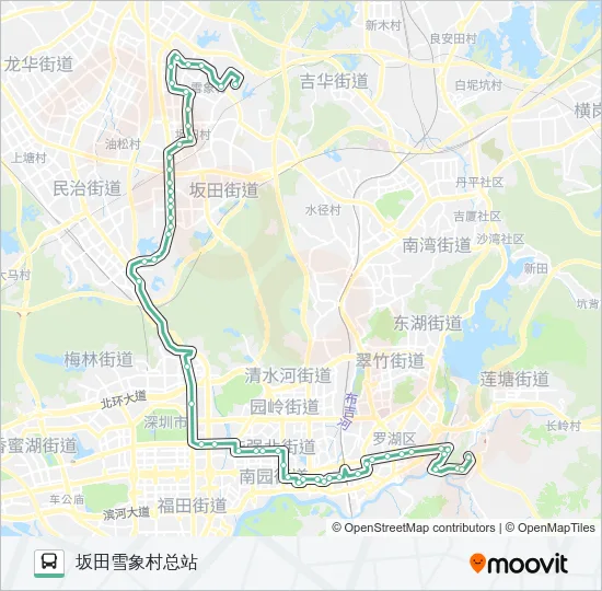 M383 Bus Line Map