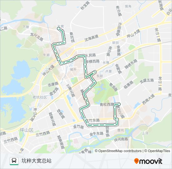 公交M384路的线路图