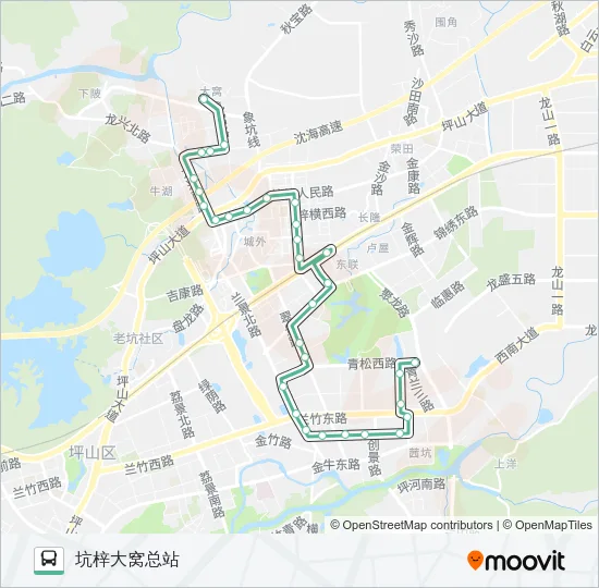 M384 Bus Line Map
