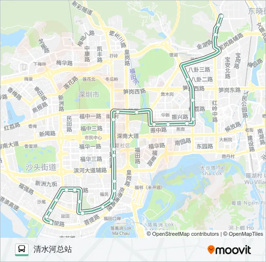 M389 Bus Line Map