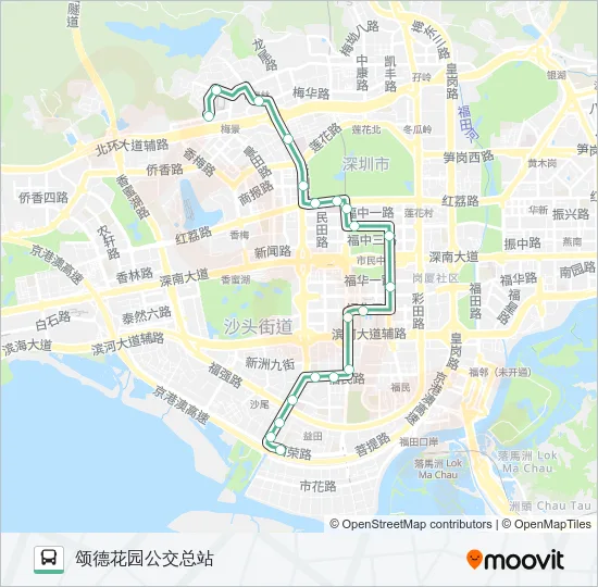 M390 Bus Line Map