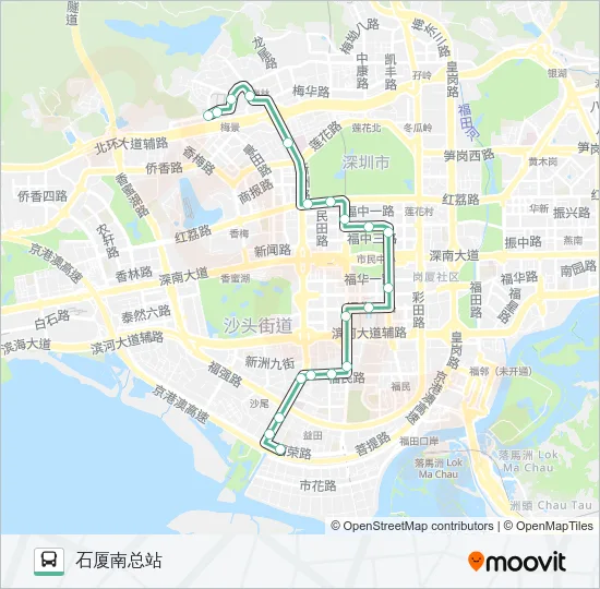 M390 Bus Line Map