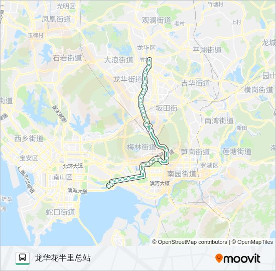 公交M391路的线路图