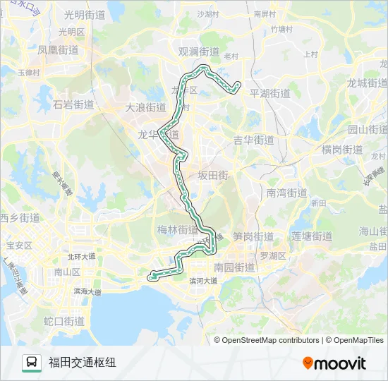 M392 Bus Line Map