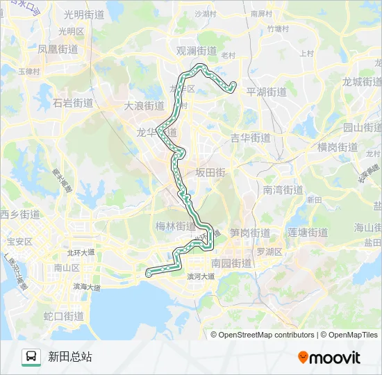 M392 Bus Line Map