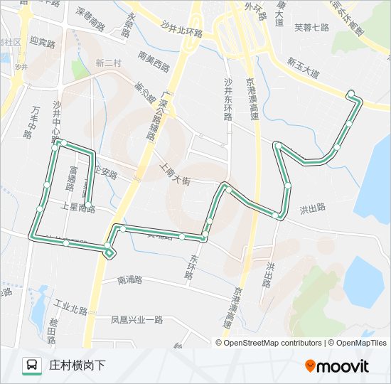 公交M397路的线路图