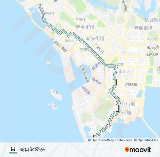 M400 Bus Line Map