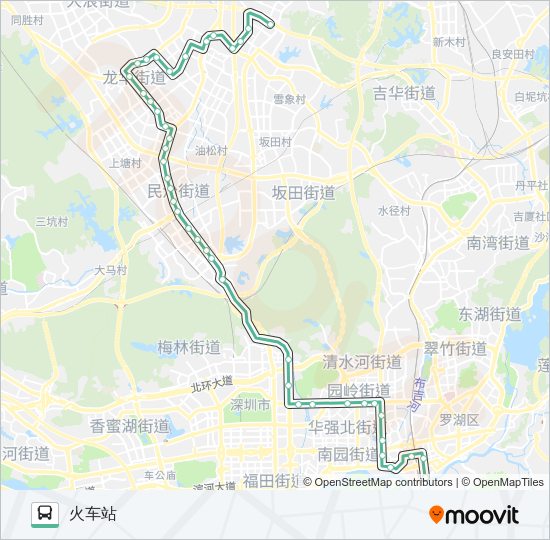 公交M401路的线路图