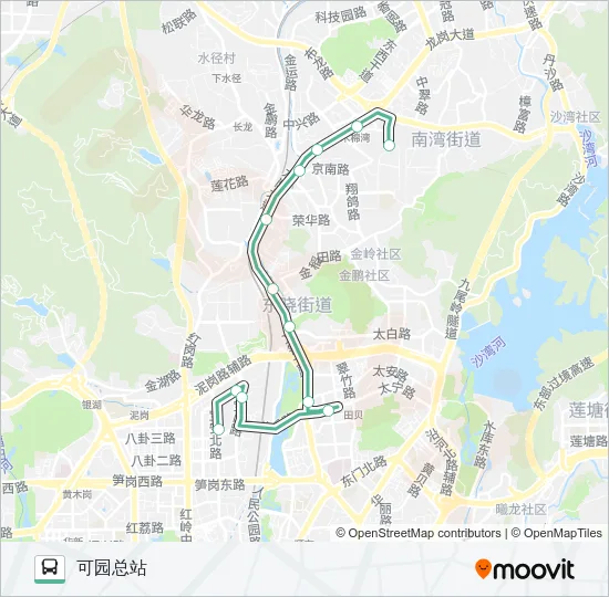 M406 Bus Line Map