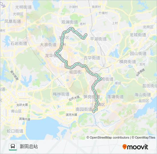 M408 Bus Line Map
