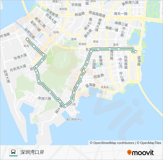M409路线 日程 站点和地图 深圳湾口岸 更新