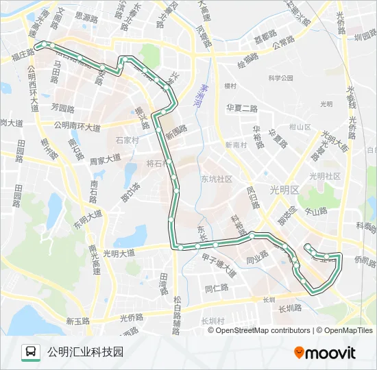 M410 Bus Line Map