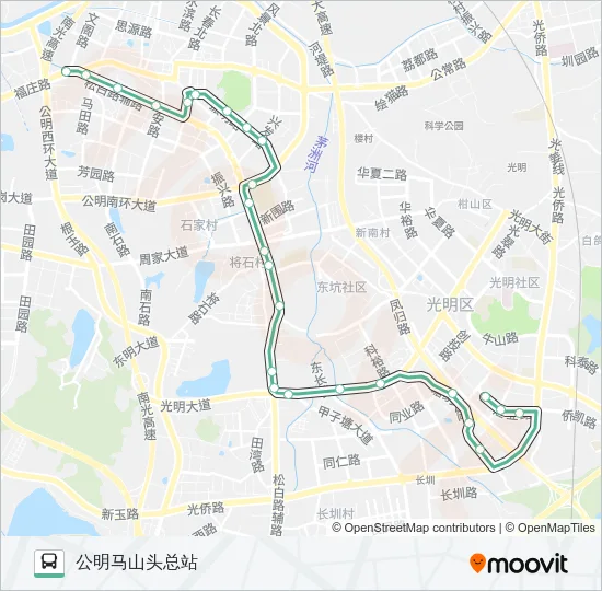 M410 Bus Line Map