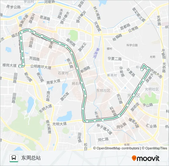 M411 Bus Line Map