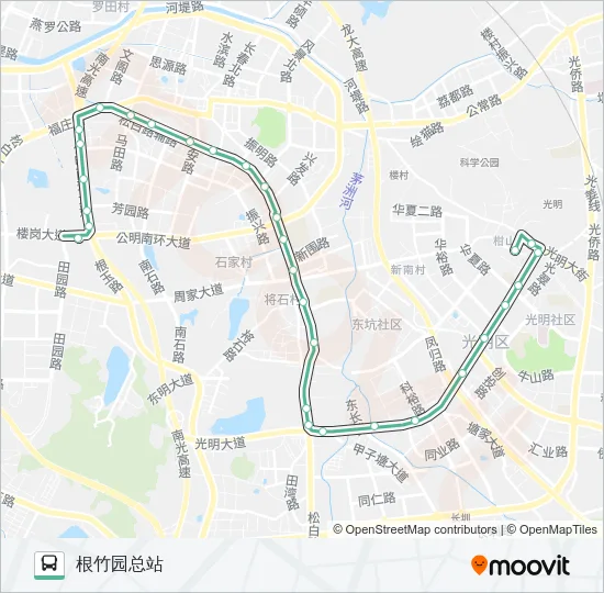M411 Bus Line Map