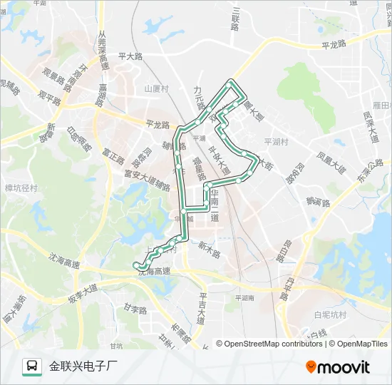 M412 Bus Line Map