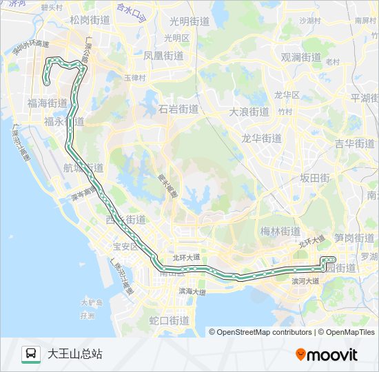 公交M413路的线路图