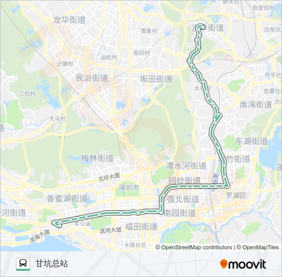 公交M414路的线路图