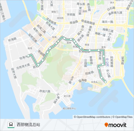 公交M418路的线路图
