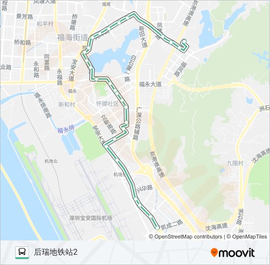 公交M419路的线路图