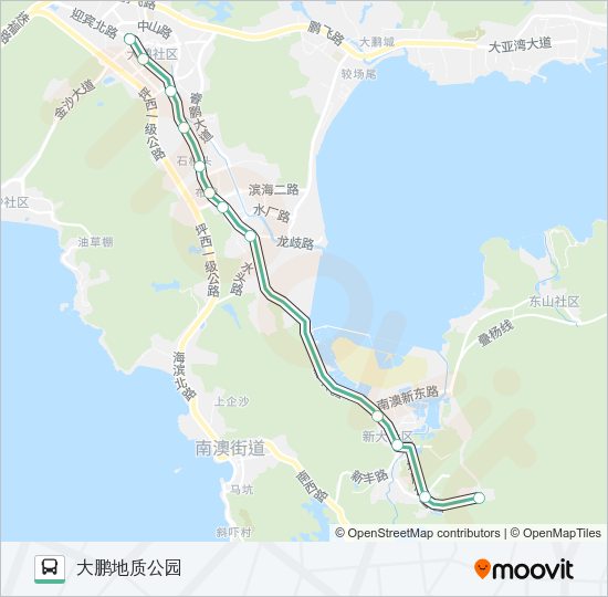 公交M423路的线路图