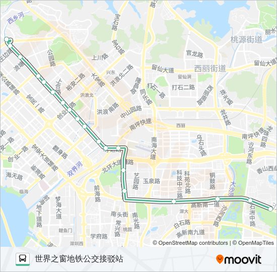 公交M425路的线路图