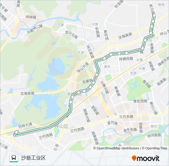 公交M427路的线路图